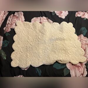 Garnet Hill ~Soft Yellow Quilted Pillow Sham~100% Cotton~Standard